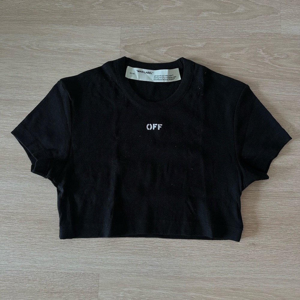 Off-White Black Tee with White 'OFF' Logo